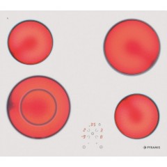 Pyramis Αυτόνομη Κεραμική Εστία 58HL 536 White (030061301)  Pyramis Αυτόνομη Κεραμική Εστία 58HL 536 White (030061301)